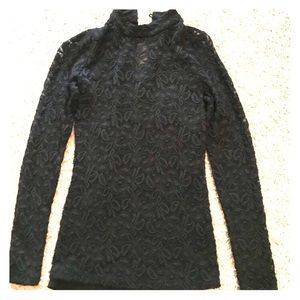 ***SOLD***   Bebe Black Mock Turtleneck Bliuse